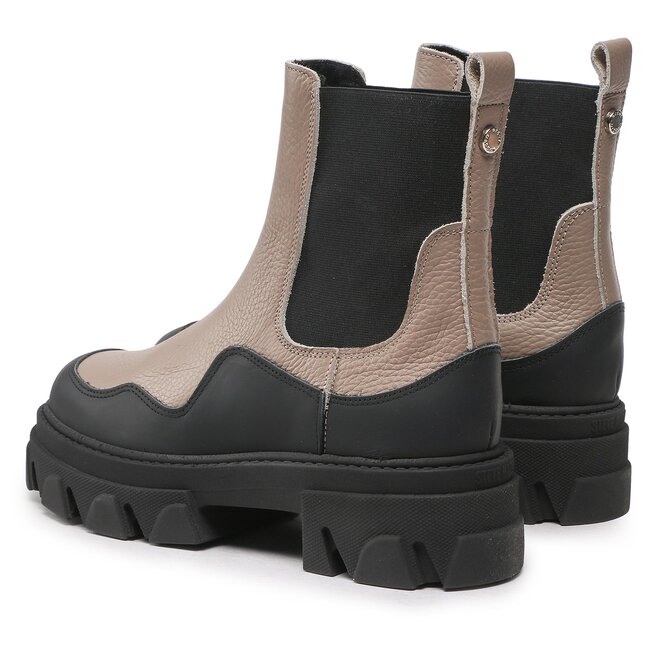 Steve Madden Ghete Jodhpur Steve Madden Merilyn SM11001689-03009-GRB Greige/Black