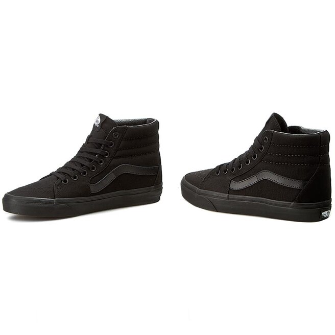 Vans sk8 hi full black clearance