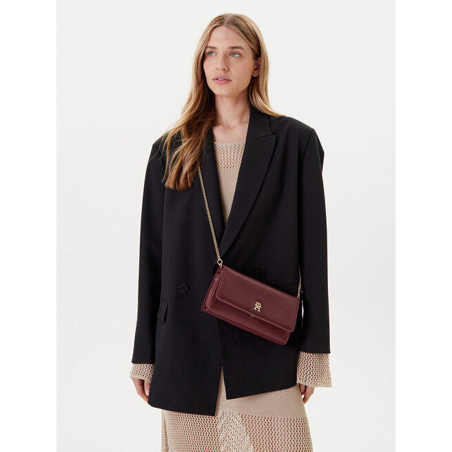 Torebka Tommy Hilfiger AW0AW16891 Bordowy -