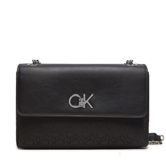Torebka Calvin Klein Re-Lock Conv Shoulder Bag_Jqc - Czarny