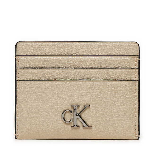 Etui na karty kredytowe Calvin Klein Jeans Minimal Monogram - Écru