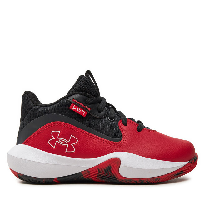 Buty do koszykówki Under Armour Pre-School UA Lockdown 7 - Czerwony