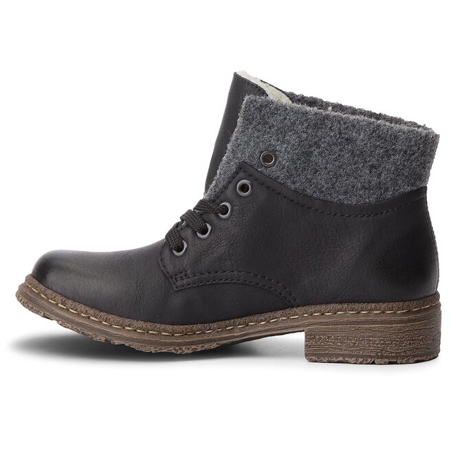 Rieker Outdoorová obuv Rieker 74234-00 Schwarz Kombi