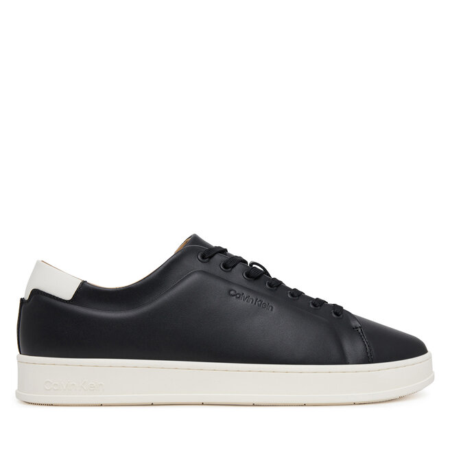 Sneakersy Calvin Klein Pure Low Laceup Cupsole Hf Lth - Czarny