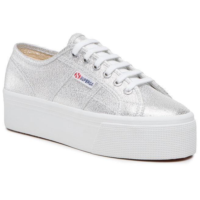 Superga grey top silver