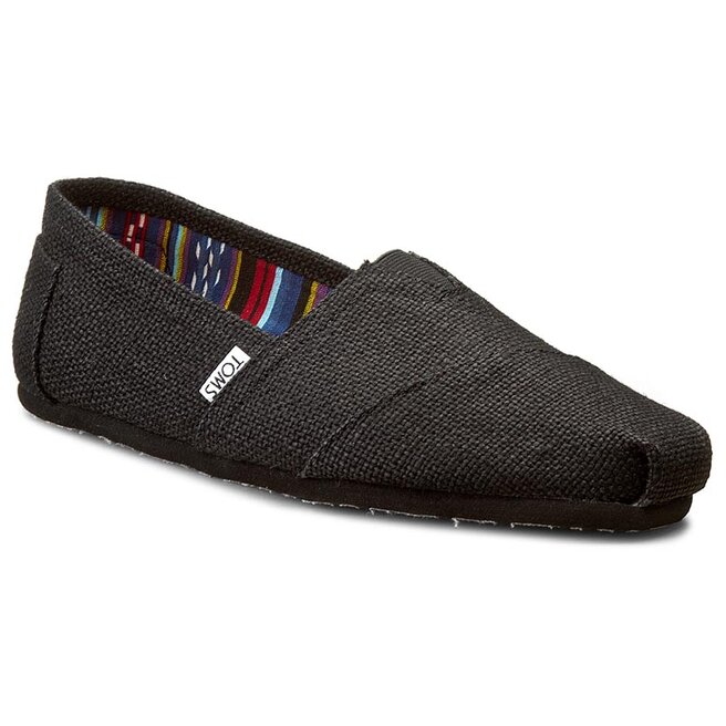Black burlap toms deals