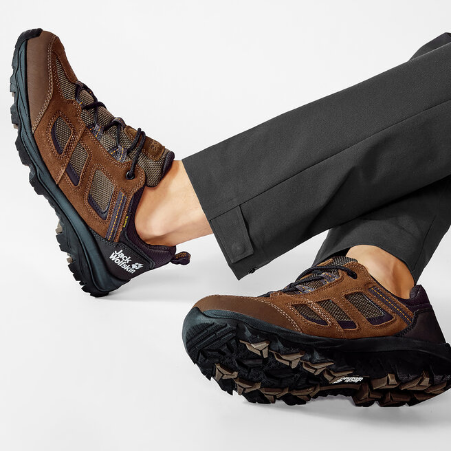 Jack Wolfskin Trekingová obuv Jack Wolfskin Vojo 3 Texapore Low M 4042441 Brown/Phantom