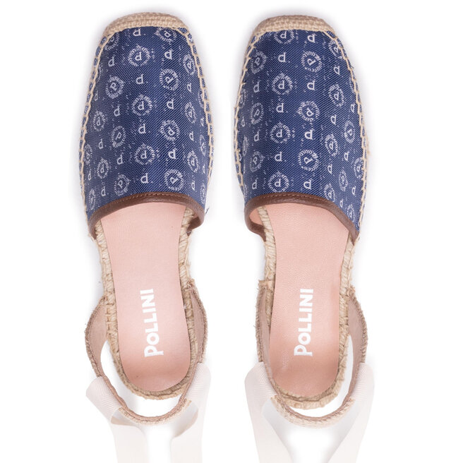 Pollini Espadrilky Pollini TA10134G0EQ6D70A Denim Blu