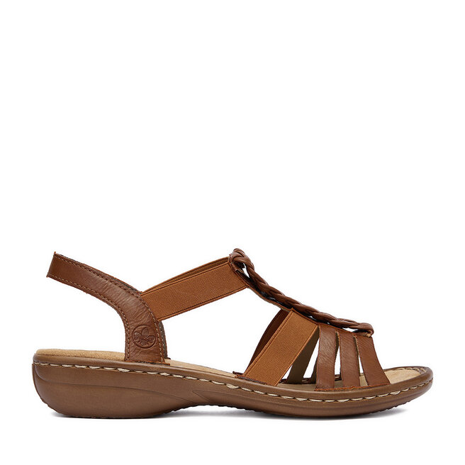 Sandały Rieker CEO-60809-24 Brązowy - kobiece