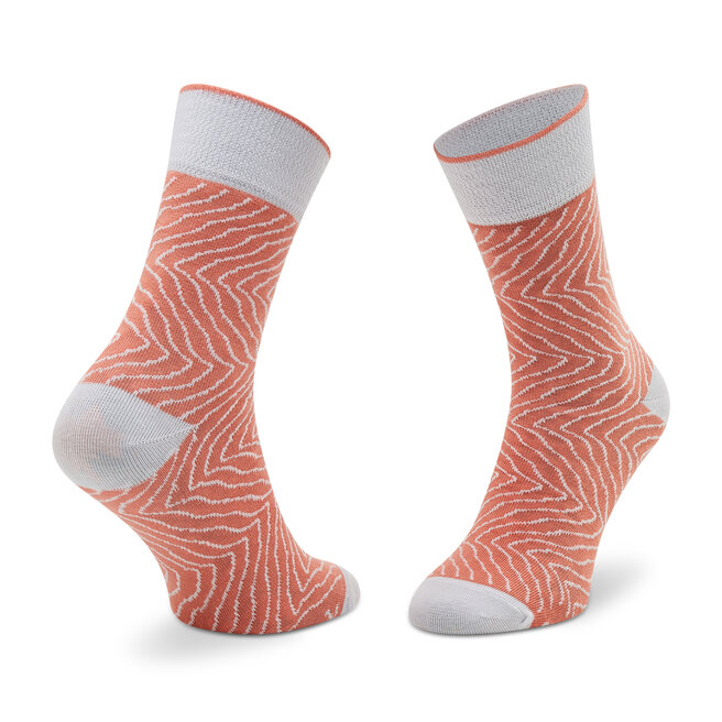 Rainbow Socks Set de 3 perechi de șosete medii unisex Rainbow Socks Sushi Socks Box 1x Salmon Nigiri 1x Turnips Maki 1x Tamago Omelette Nigiri Colorat