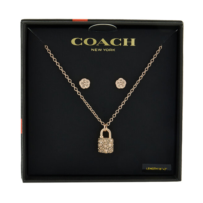 Zestaw naszyjnik i kolczyki Coach
