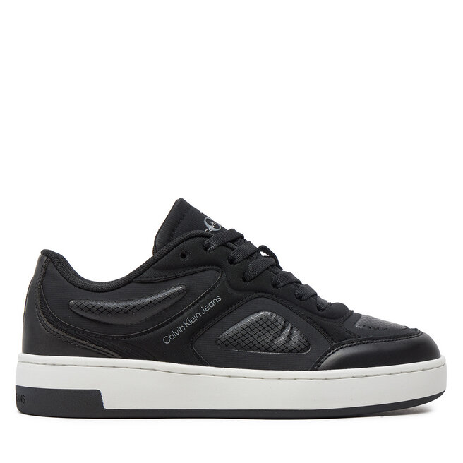 Sneakersy Calvin Klein Jeans Basket Cupsole Low Mix In Mtl - Czarny