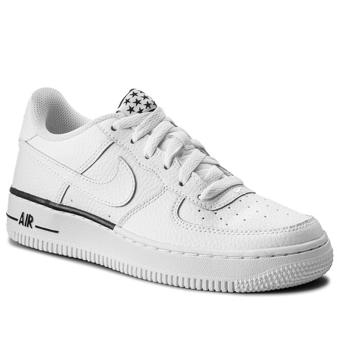 He aprendido color feo Zapatos Nike Air Force 1 (GS) 596728 103 White/White/Black • Www.zapatos.es