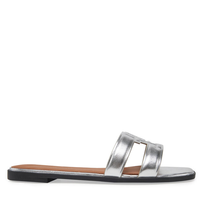Klapki Tommy Hilfiger - Srebrny