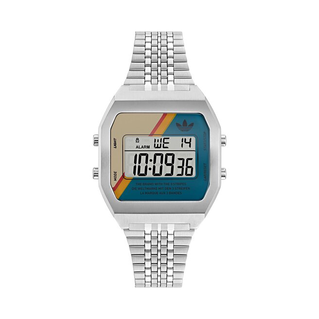 Zegarek adidas Originals Street Digital Two - Srebrny