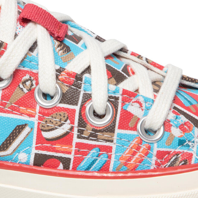 Converse Кецове Converse Chuck 70 Ox A00519C Soft Red/Baltic Blue/Egret