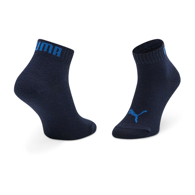 Puma Sada 3 párů dětských nízkých ponožek Puma Kids Quarter 907375 31 Melange/Peacoat