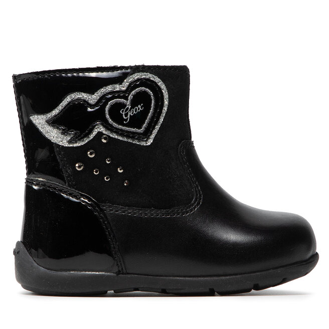 Geox Kozačky Geox B Kaytan G. C B1651C 08522 C9999 Black