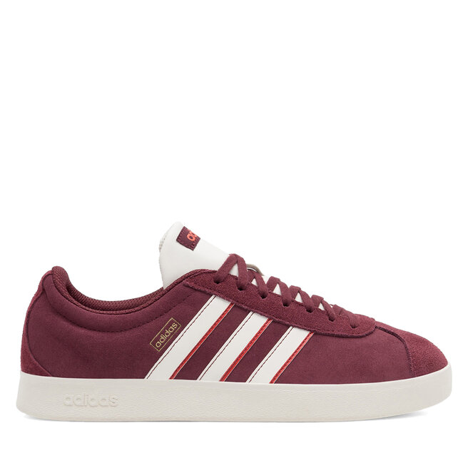 Sneakersy adidas VL COURT - Bordowy