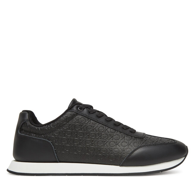 Sneakersy Calvin Klein Low Prof Runn Laceup Mono - Czarny