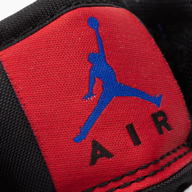 Batai Nike Air Jordan 1 Mid (Gs) 554725 124 White/Black/Hyper Royal •  Www.eavalyne.lt