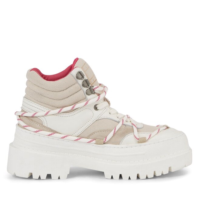 Trapery Tommy Jeans Tjw Hybrid Boot - Biały