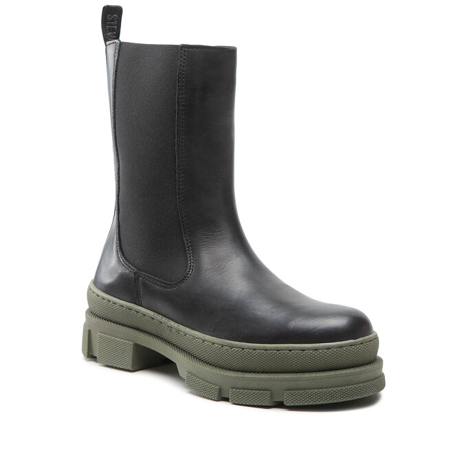 Steve Madden Klassische Stiefeletten Steve Madden Filina SM11001553-03001-068 Blk/Grn