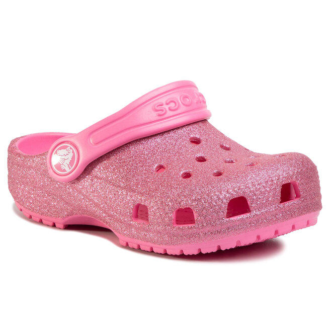 Chanclas Crocs Classic Glitter K 205441 Pink Lemonade • Www.zapatos.es