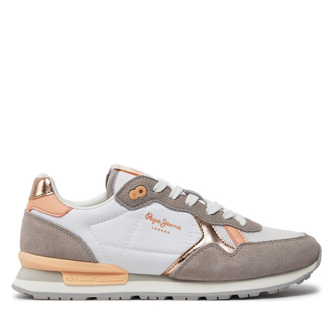 Sneakersy Pepe Jeans Brit Heritage W - Biały