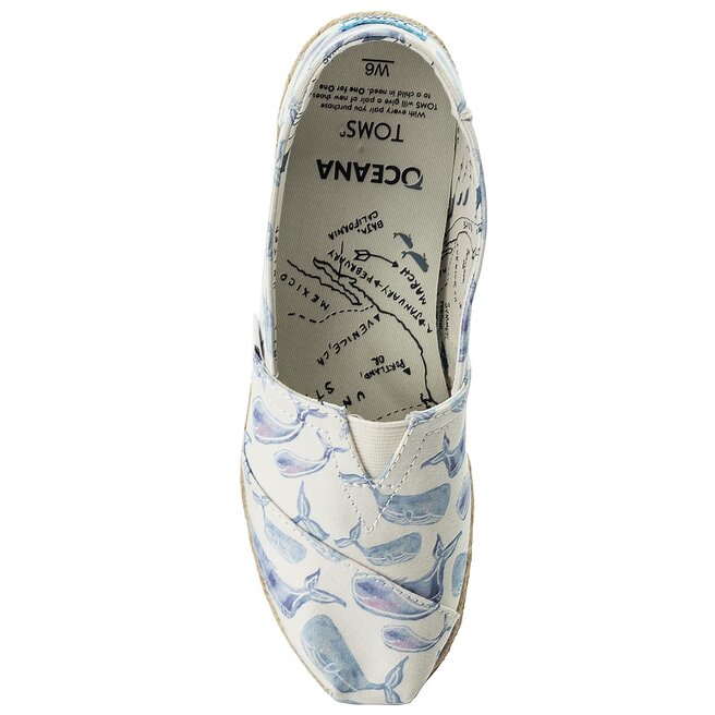 Toms oceana watercolor whale women's hotsell classics