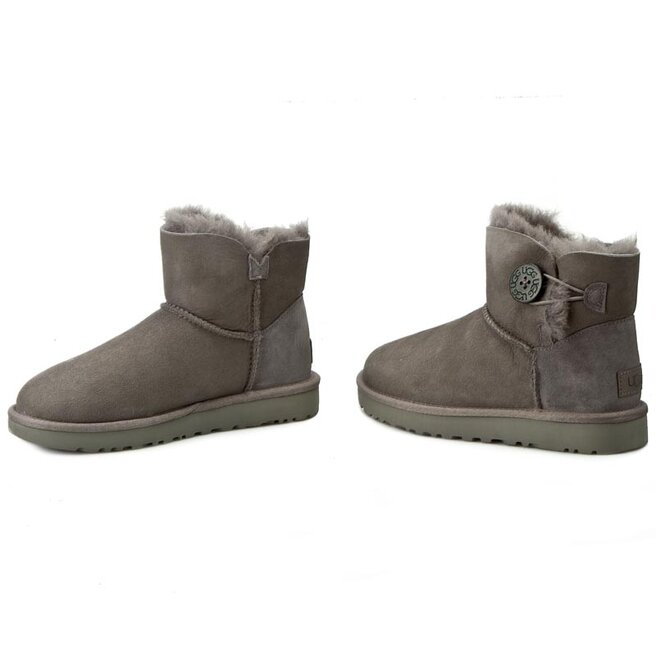 Ugg Pantofi Ugg W Mini Bailey Button II 1016422 W/Grey