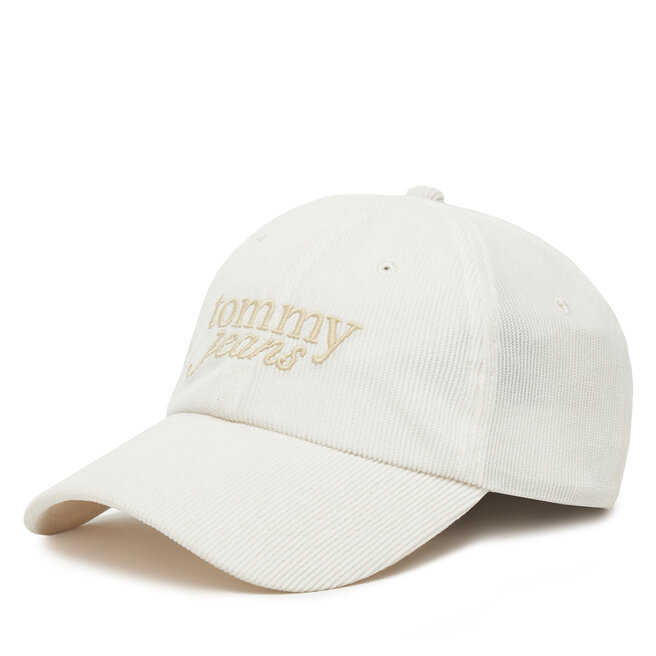 Czapka z daszkiem Tommy Jeans Script AW0AW17908 Écru -