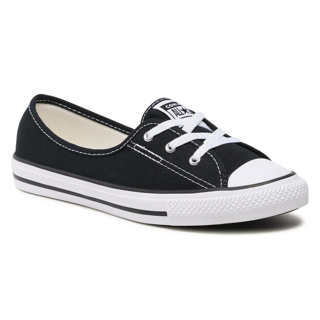Teniși Converse Ctas Bellet Lace Slip 566775C Black/White/Black