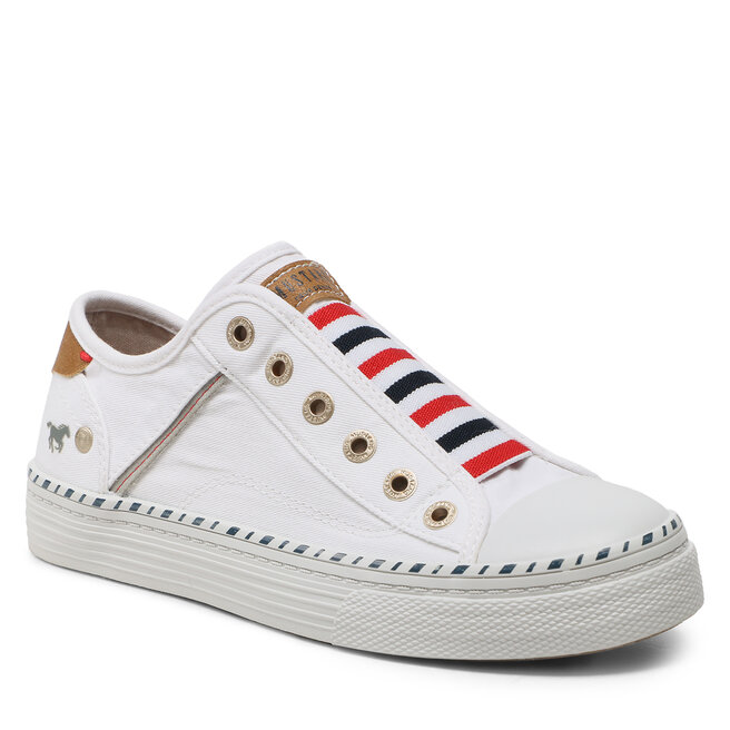MUSTANG Damen Sneaker – Slip-On-Design, Weiches Textil