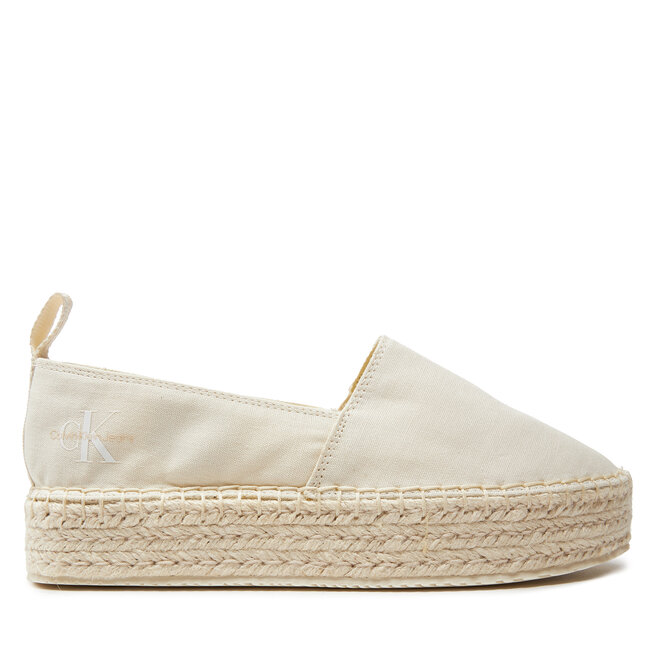 Espadryle Calvin Klein Jeans Platform Espadrille Ml Btw - Écru