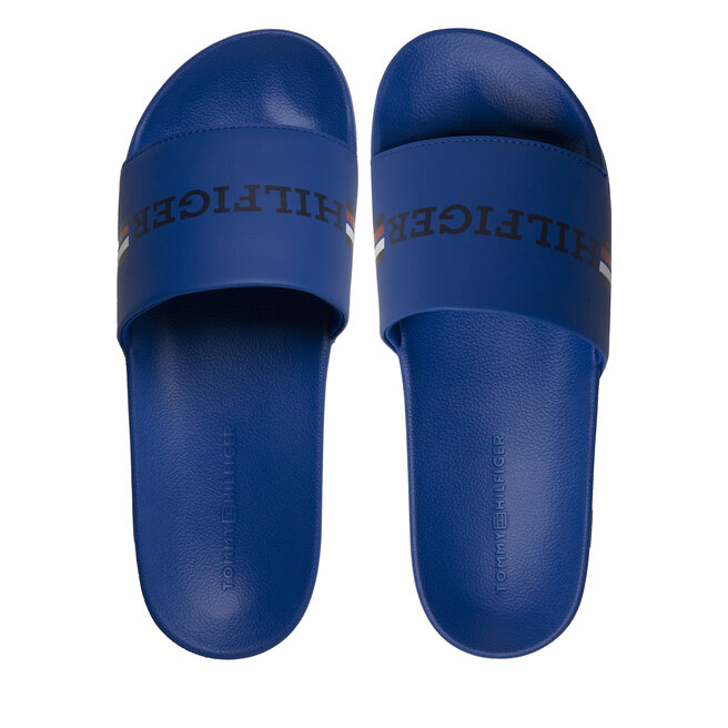 Tommy Hilfiger Șlapi Tommy Hilfiger Corporate Flag Pool Slide FM0FM04613 Ultra Blue C66