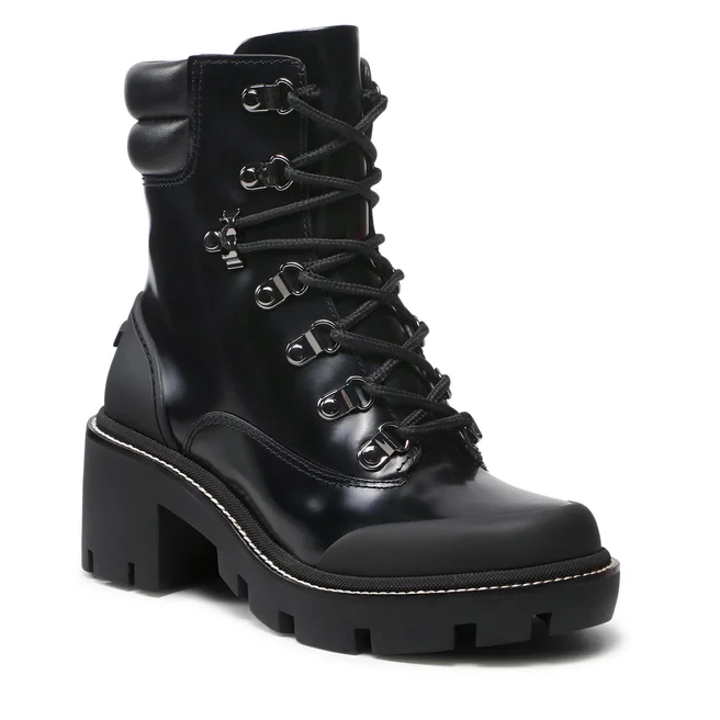 Botine Tory Burch Lug Sole Hiker Ankle Boot 85304 Perfect Black/Perfect Black 004
