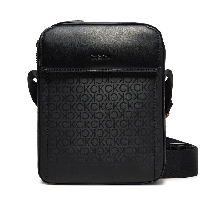 Saszetka Calvin Klein Ck Sleek Reporter S Mono - Czarny