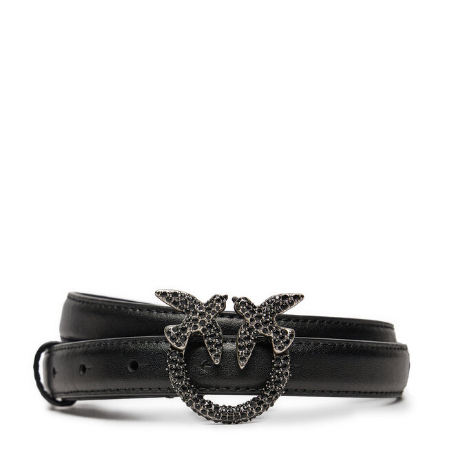 Pasek Damski PINKO Love Berry H2 Belt AI 24-25 PLT01 100143 - Czarny