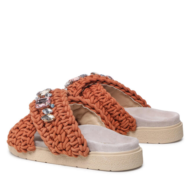 Inuikii Παντόφλες Inuikii Woven Stones 70104-006 Brown