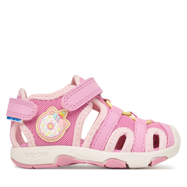 Sandały Geox B Sandal Multy Girl B650DA 01450 C8F2M M Różowy - dziewczęce