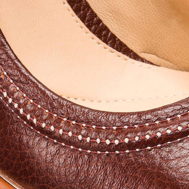 Chaussures basses Clarks Ellis Mae 261351074 Tan Leather