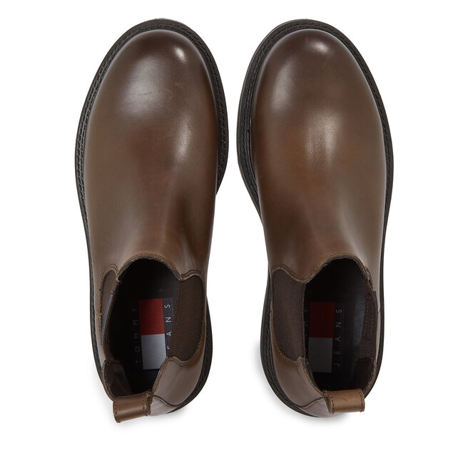 Tommy Jeans Ghete Jodhpur Tommy Jeans Tjm Napa Leather EM0EM01254 Velvet Brown GWN