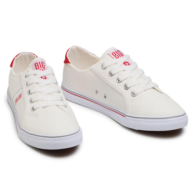 Big Star Shoes Πάνινα παπούτσια Big Star Shoes DD274892 White/Red