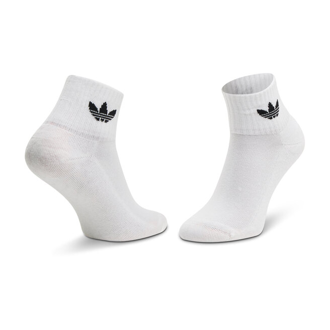adidas 3 pár uniszex hosszú szárú zokni adidas Mid-Cut Crew FT8529 White