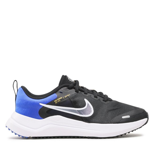 Nike Обувки Nike Downshifter 12 Nn (Gs) DM4194 006 Black/White/Racer Blue