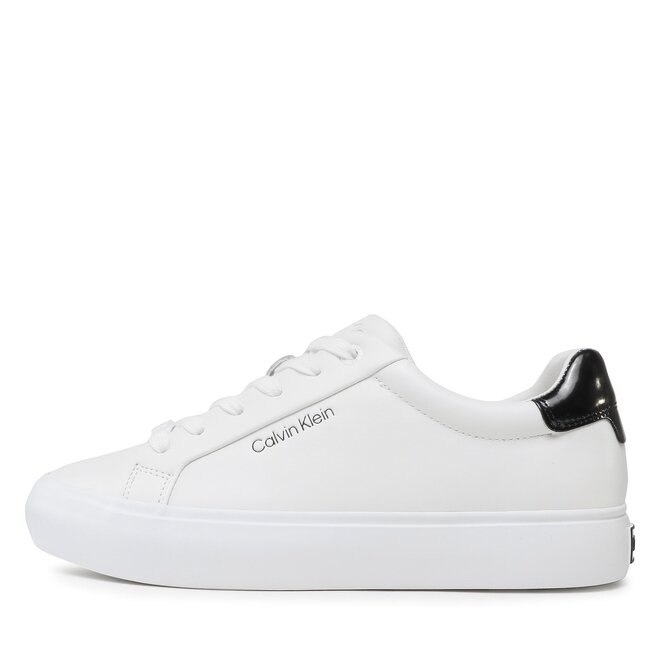 Calvin Klein Sneakersy Calvin Klein Vulc Lace Up HW0HW01681 White / Black 0K4