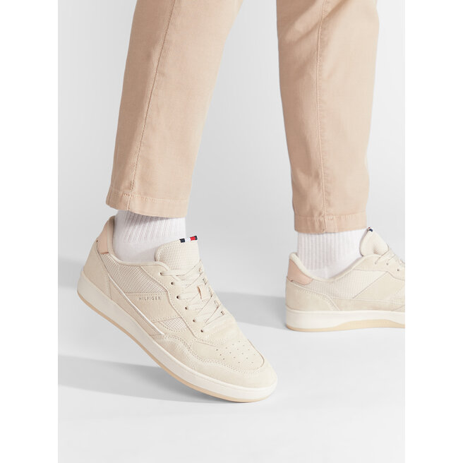 Tommy Hilfiger Sneakers Tommy Hilfiger Retro Court Cupsole Mixl FM0FM04326 Classic Beige ACI