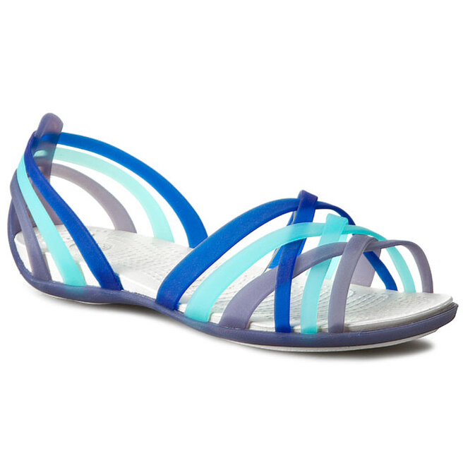 Sandali Crocs Huarache Flat Women 14121 Nautical Navy Aqua