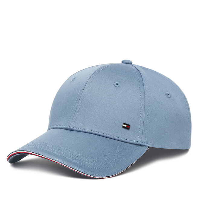 Czapka z daszkiem Tommy Hilfiger Th Corporate Cotton 6 Panel - Błękitny